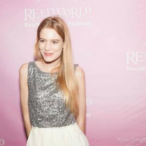 Clara Pasieka at the photo call for LArmoireThe Dresser at the ReelWorld Film Festival