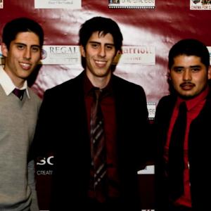 Addison Sandoval with Abraham Sandoval and Doroteo Equihua Jr. at the 2012 Silent River International Film Festival.