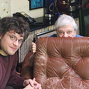 The Director, Jason V Brock, with one of Charles Beaumont's acquaintances, writer Harlan Ellison.