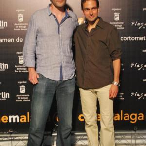 Photocall at Cinemalaga Film Festival 2012 Ramon Morillo and Luis Galan producer and director of The Last of the Nights