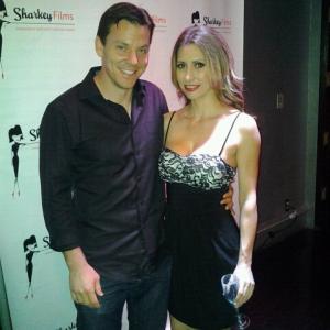 Actor and Costar Mike Pfaff and I at the Screening of our movie Bloody Wedding at the Newport Beach Film Festival 4/27/12