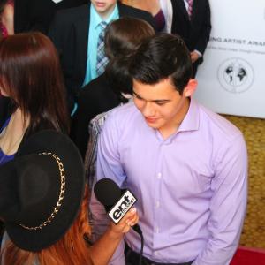 Peter Bundic interviewed by ENT Scoop at the 2015 Young Artist Awards in LA