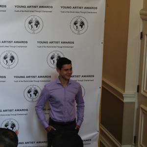 Peter Bundic on the red carpet at 2015 Young Artist Awards in LA