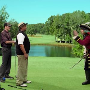 Shot from Bridgestone Golf commercial with Paula Creamer and David Feherty