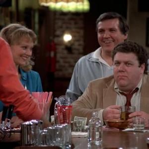Still of Shelley Long and George Wendt in Cheers 1982