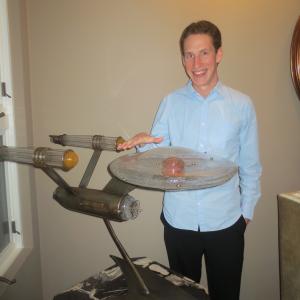 David Goulard with Rod Roddenberrys Star Trek Enterprise Model Props from major Hollywood Productions