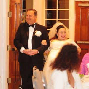 Doug La Rue giving away the bride - Jewish Italian Wedding 2014
