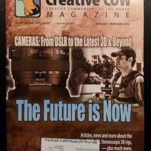 Marco Solorio on the cover and feature article interview of the January 2010 issue of Creative COW Magazine.