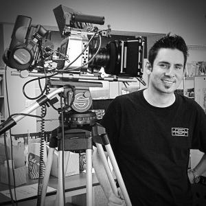 Marco Solorio as Director of Photography on set. (2013)