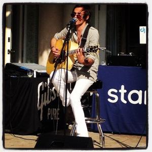 Ilia Yordanov performing at the Pre-MTV Movie Awards 2nd Annual Gibson Guitars and MTV Eco Lounge event.