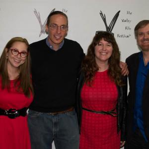 George Pappy at the Valley Film Festival with Elisabeth Fies Amy Glickman Brown and Larry Nemecek 14 Dec 2014