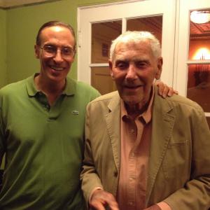 George Pappy with ProducerDirector Robert Butler  13 August 2014 screening of The Green Girl at the Old Town Music Hall in El Segundo CA
