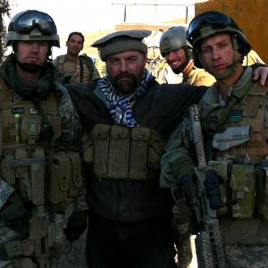 Steve Ramos Hugh Daly and Joe Anderson on the Afghan set for an untitled Combat Film Productions project