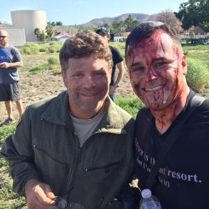 Sean Astin and Nick on the set of Range 15