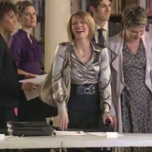 Rehearsal with Kathleen Rose Perkins and Tamsin Greig. Episodes