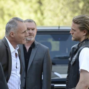 Still of Scott Anderson Charlie Hunnam and Timothy V Murphy in Sons of Anarchy 2008