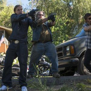 Still of Mark Boone Junior, Charlie Hunnam and Niko Nicotera in Sons of Anarchy (2008)