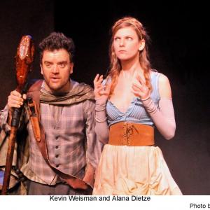 with Kevin Weisman in Villon at the Odyssey Theater (Padua Playwrights)