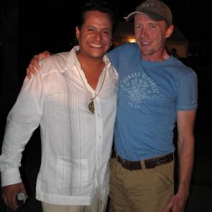 David Scotland with Tito Puente, Jr.