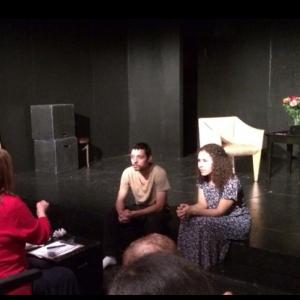 Joshua Rivera  Tahirah Stanley QA with Anna Strasberg at Scene Night The Marilyn Monroe Theatre 112014