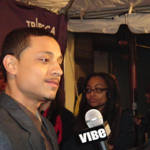 Joshua Rivera red carpet interview with Vibe Magazine.