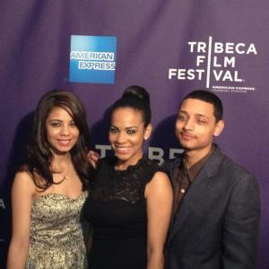 Actors Yainis Ynoa, Joshua Rivera & Glenndilys Ynoa at The Tribeca Film Festival 2012 for the film BABYGIRL by Macdara Valley