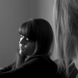 Allie Costa and Lily Delamere in the film Voices