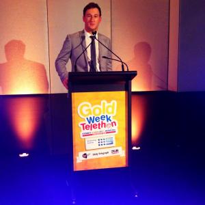 James Pratt Auctioneer at the 2012 Sydney Childrens Channel Nine Gold week event