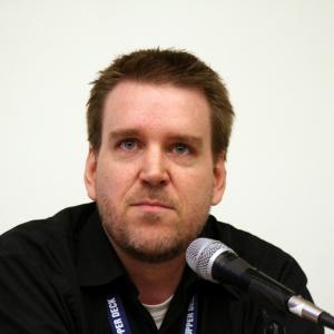 Ryan Ball speaks at the State of the Animation Industry panel at ComicCon 2008