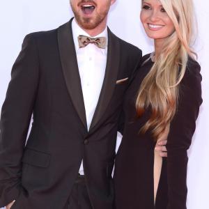 Aaron Paul and Lauren Parsekian at event of The 64th Primetime Emmy Awards 2012