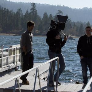 Directing on location for Fuck the Lake
