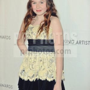 Chloe Madison at The 32nd Annual Young Artist Awards nominated for her performance in Amish Grace