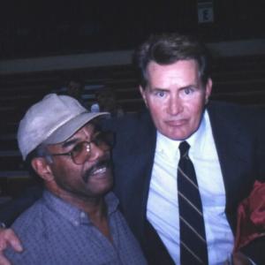 Earl On the set of O with Martin Sheen 2002