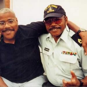 Earl and Bill Nunn on set of CARRIERS 1997-5-31