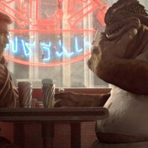 Jedi Obi-Wan-Kenobi (actor Ewan McGregor) asks old friend and diner owner Dexter Jettster for help in identifying a mysterious lethal weapon.
