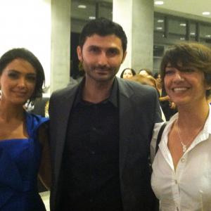 Nazo Bravo, Nazanin Boniadi, and Ana Lily Amirpour at Noor Film Festival