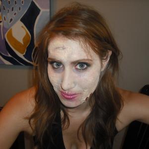 Samara Stern's makeup trial for 'Undead Redhead'