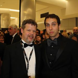 Chris Orchard and Brandon Cronenberg at the Cannes 2012 screening of Antiviral