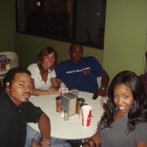 Dinner break from One Wish with Jon Chaffin Lady Simone Justin Jamar and Jael