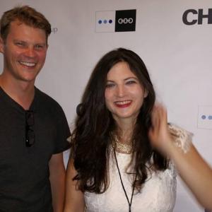 Stacy Ayn Price with actor Deven Anderson at the Chain Film Festival NYC