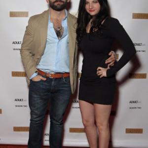 Stacy Ayn Price with director David Rey at premiere