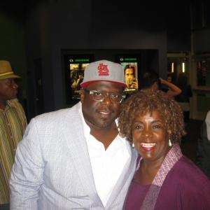 Cedric the Entertainer and CeCe Antoinette at the 9/29/11 Screening of DANCE FU, Cedric's Directorial debut.