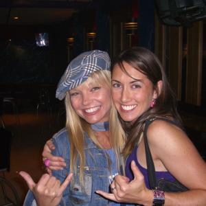 Maile Steele with comedian and actress Julie Michelle McCullough, Honolulu Hawaii