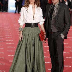 Eva BasteiroBertol and Director Agust Villaronga at Goya Awards 2012 Madrid Spain