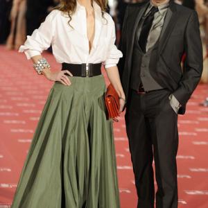 Eva Basteiro-Bertolí and Director Agustí Villaronga at Goya Awards 2012, Madrid (Spain)