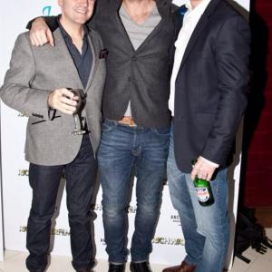 Rod Smith with Danny Dyer and Director Stephen Reynolds at the UK premiere of Vendetta