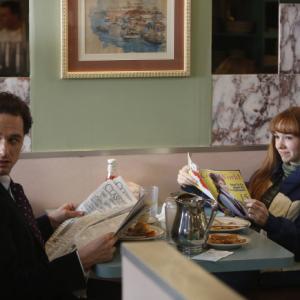 Still of Matthew Rhys and Holly Taylor in The Americans