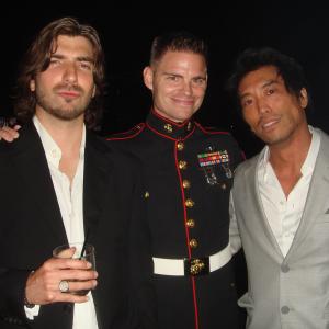 With Peter Shinkoda and Brandon Stacy at the 'Falling Skies' season 1 premiere after party.