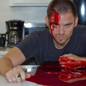 Getting bloody for a NYFA student film project.