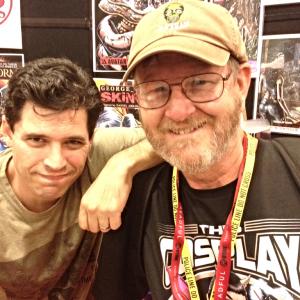 I'm pictured with writer Max Brooks at his book signing at the 2014 San Diego Comic Con